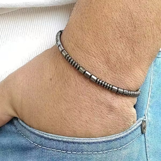 Bracelet classique pour homme à petites perles (EGBT012)