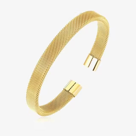 Bracelet unisexe en acier inoxydable à mailles (EGBT331) 