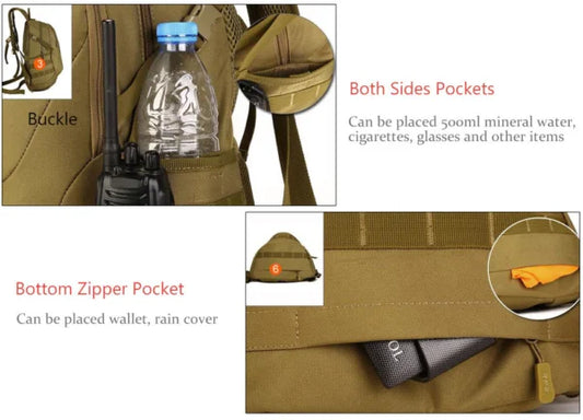 Military Waterproof Hiking Backpack
