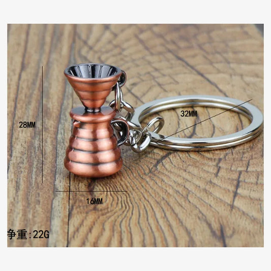 Mini Coffee Keychain - Espresso Accessories & Cafe Gift for Coffee Lovers