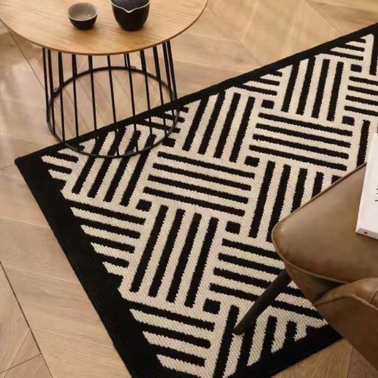 Modern Retro Grid Carpet - High-Grade Outdoor Runway Mat for Corridor, Front Door, Bedroom, and Kitchen Entrance