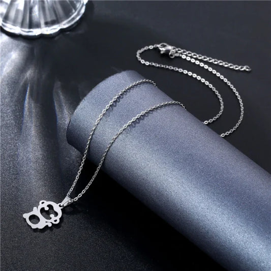 Monkey Pendant Unisex Necklace(EGN184)