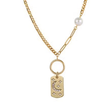 Moon Zircon Pendant Necklace (EGN099)