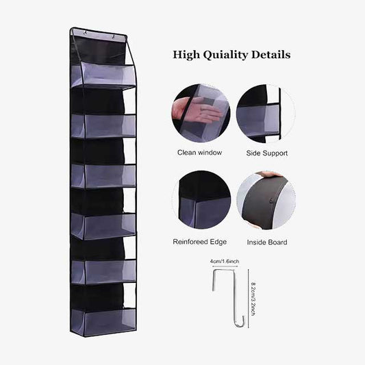 Multi-functional Fabric Hanging Bag for Behind the Door - Multi-layer Storage Organizer for Miscellaneous Items