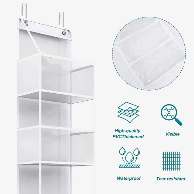 Multi-functional Fabric Hanging Bag for Behind the Door - Multi-layer Storage Organizer for Miscellaneous Items