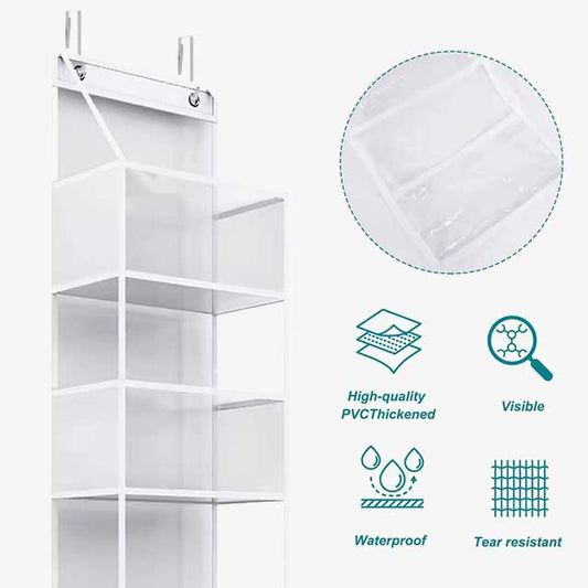 Multi-functional Fabric Hanging Bag for Behind the Door - Multi-layer Storage Organizer for Miscellaneous Items