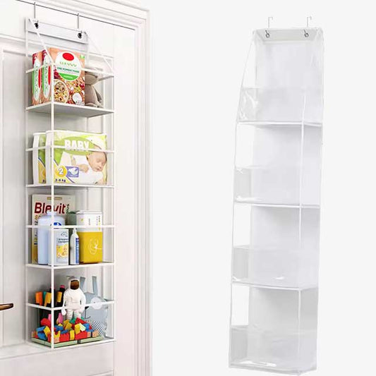 Multi-functional Fabric Hanging Bag for Behind the Door - Multi-layer Storage Organizer for Miscellaneous Items