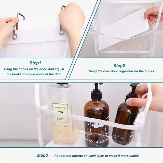 Multi-functional Fabric Hanging Bag for Behind the Door - Multi-layer Storage Organizer for Miscellaneous Items