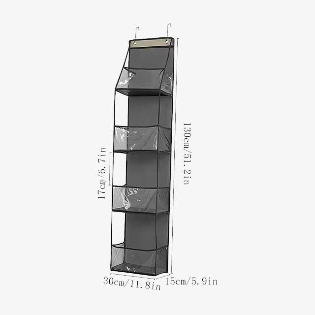 Multi-functional Fabric Hanging Bag for Behind the Door - Multi-layer Storage Organizer for Miscellaneous Items