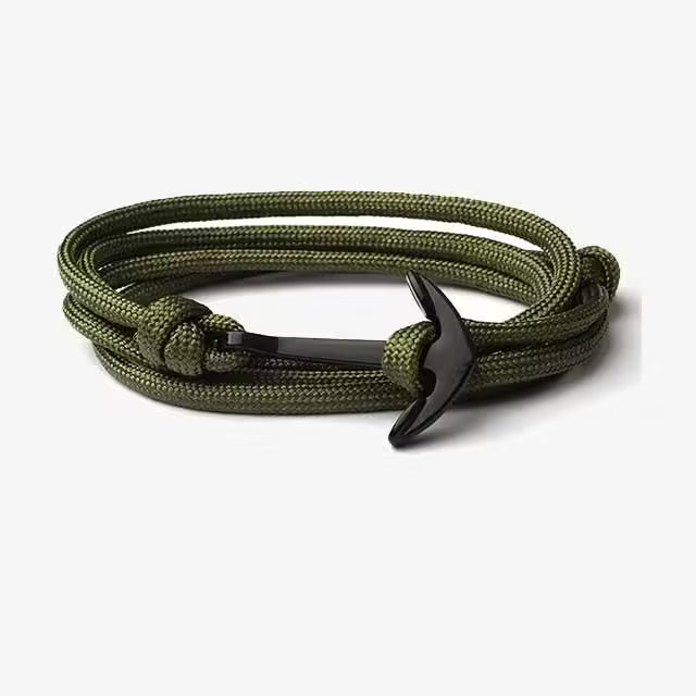 Multilayer Nylon Anchor Rope Men Bracelet (EGBT268)
