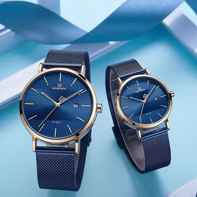 NAVIFORCE Couple Stainless Steel Watch (NV3008)