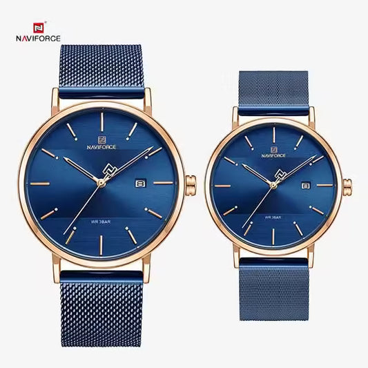 NAVIFORCE Couple Stainless Steel Watch (NV3008)