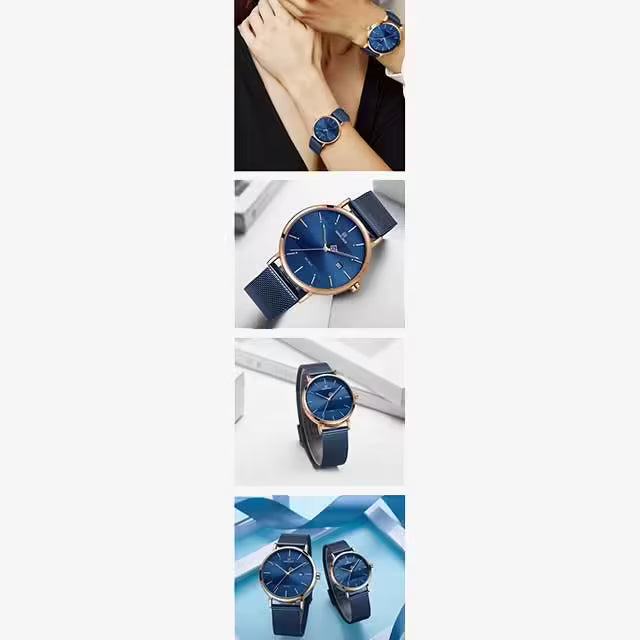 NAVIFORCE Couple Stainless Steel Watch (NV3008)