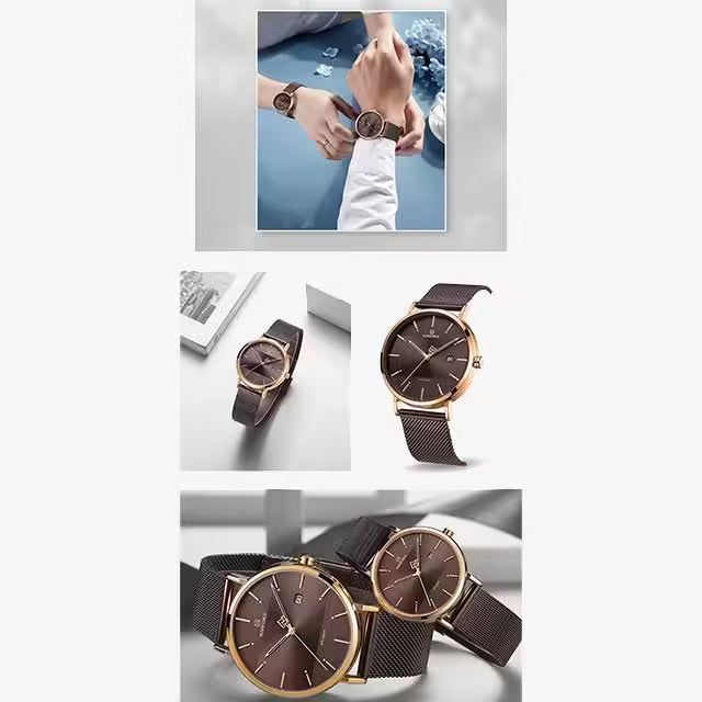 NAVIFORCE Couple Stainless Steel Watch (NV3008)
