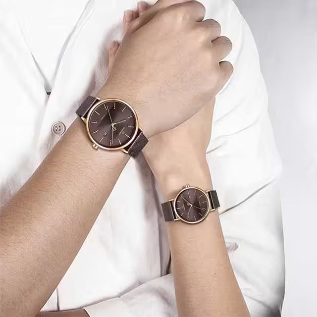 NAVIFORCE Couple Stainless Steel Watch (NV3008)