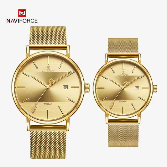 NAVIFORCE Couple Stainless Steel Watch (NV3008)