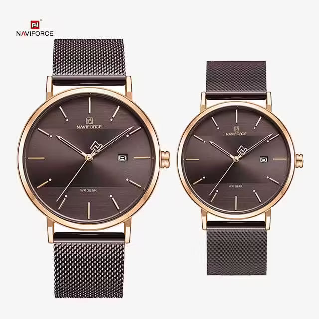 NAVIFORCE Couple Stainless Steel Watch (NV3008)
