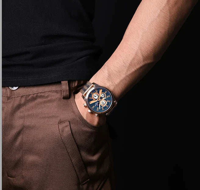 NAVIFORCE Stainless Steel Mesh Men Watch (NF9211S)