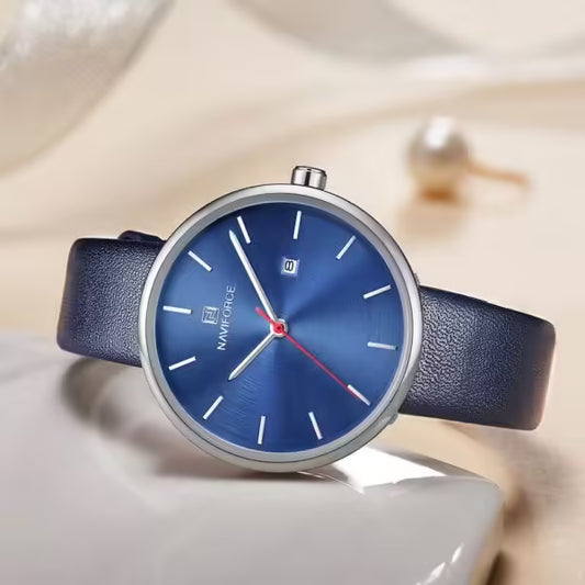 ساعة نافيفورس النسائية الجلدية (NF5002)