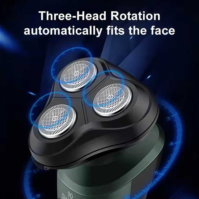 New 9D Electric Shaver – USB Rechargeable Car-Mounted High-Power Full-Body Wash Beard Knife, Four-in-One Razor for Men