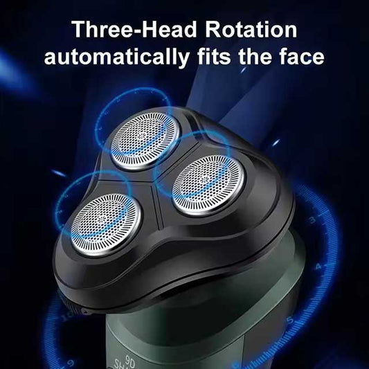 New 9D Electric Shaver – USB Rechargeable Car-Mounted High-Power Full-Body Wash Beard Knife, Four-in-One Razor for Men