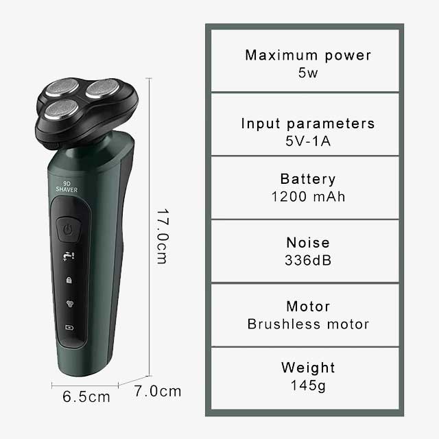 New 9D Electric Shaver – USB Rechargeable Car-Mounted High-Power Full-Body Wash Beard Knife, Four-in-One Razor for Men