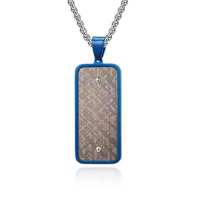 New Fashion Square Pendant Necklace For Men (EGN015)