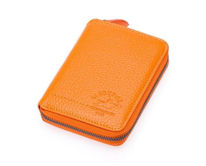 Westpolo Vega Big Card Holder Zippered Unisex Genuine Leather Wallet (1695)
