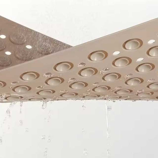 Non-Slip Suction Cups Bathroom Mat – Shower Bath Mat with Foot Massager & Silicone Suction Cup Massage Brush for Home Use