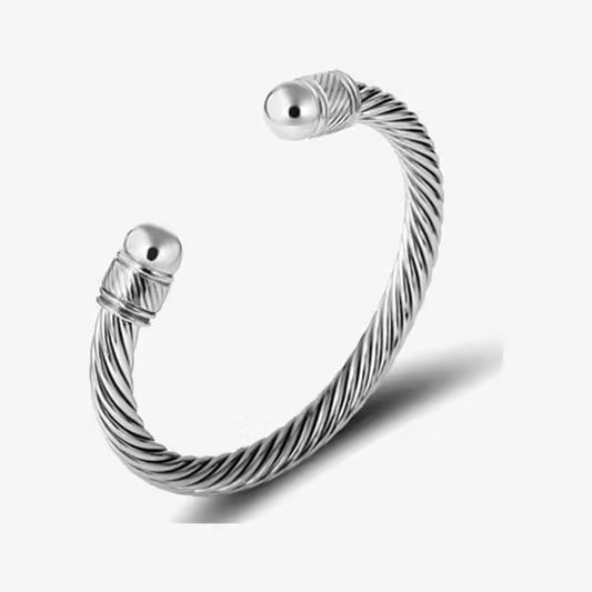 سوار مفتوح من الفولاذ المقاوم للصدأ للجنسين (EGBT322) 