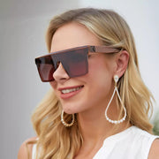 Oversized Polygon Geometry Eyewear Frame for Women (EGE008)