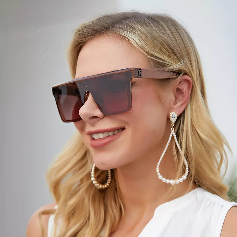 Oversized Polygon Geometry Eyewear Frame for Women (EGE008)