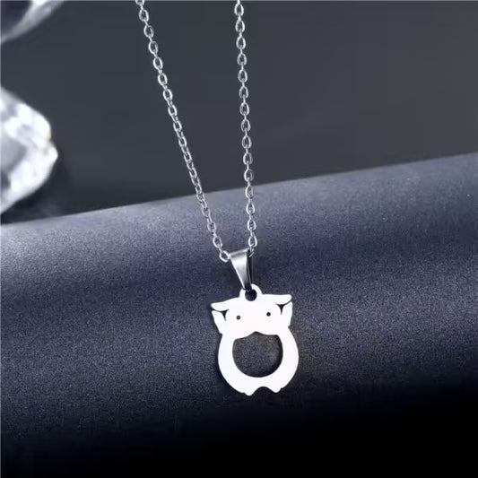 Owl Shape Pendant Women Necklace(EGN166)