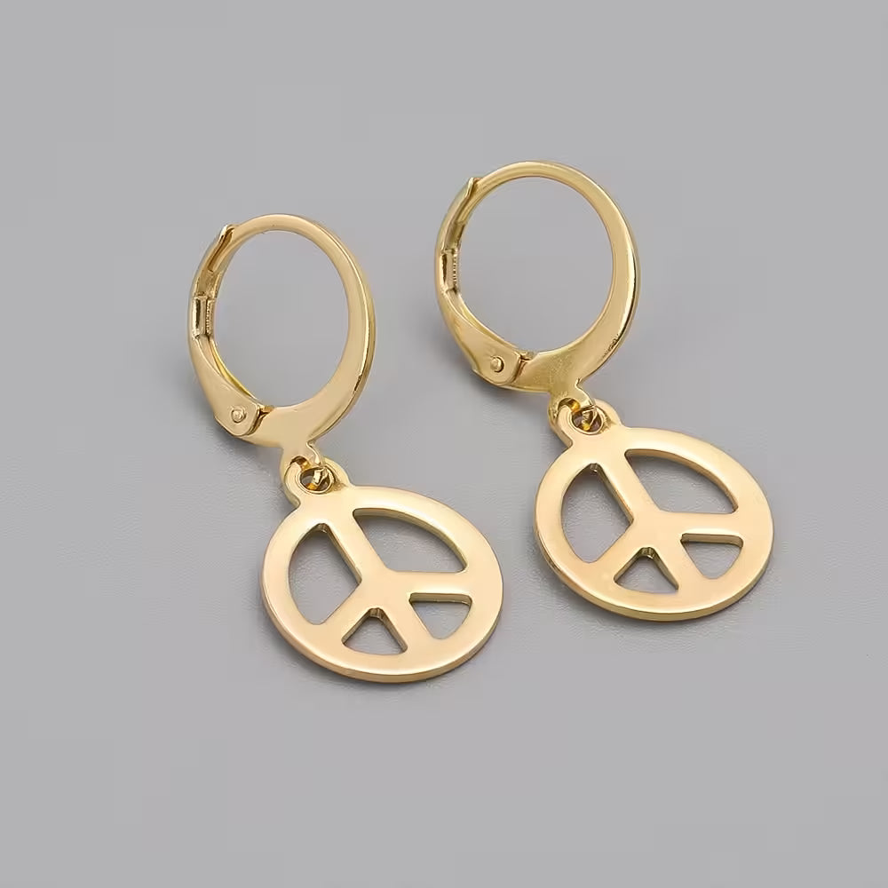 Boucles d'oreilles Peace pour femmes
