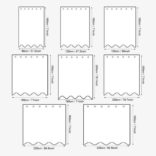 PEVA Pebble Shower Curtain – Transparent Waterproof Bathtub Liner with Cobblestone Design for Bathroom – Durable Bathing Cover