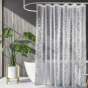 PEVA Pebble Shower Curtain – Transparent Waterproof Bathtub Liner with Cobblestone Design for Bathroom – Durable Bathing Cover