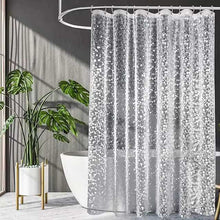 PEVA Pebble Shower Curtain – Transparent Waterproof Bathtub Liner with Cobblestone Design for Bathroom – Durable Bathing Cover