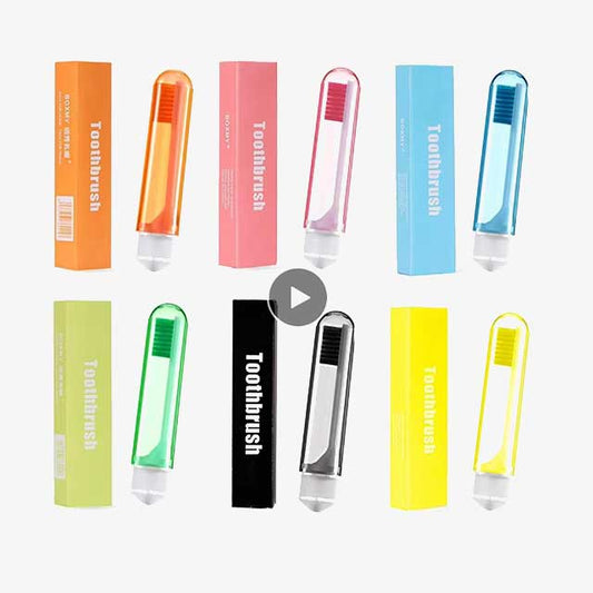 Portable Folding Toothbrush with Super Soft Bristles – Travel-Friendly, Compact for Camping, Hiking, and Outdoor Use