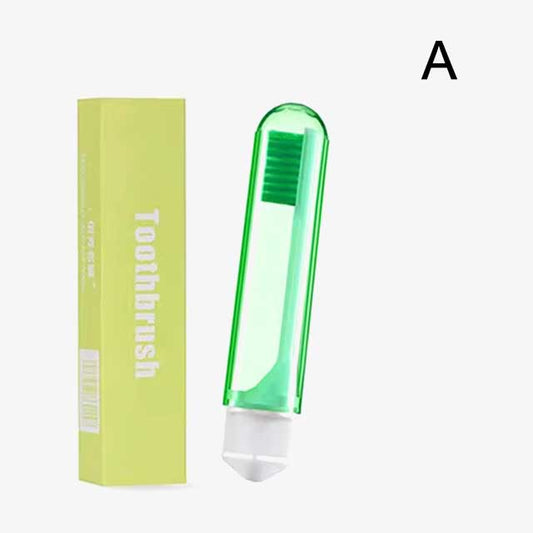Portable Folding Toothbrush with Super Soft Bristles – Travel-Friendly, Compact for Camping, Hiking, and Outdoor Use