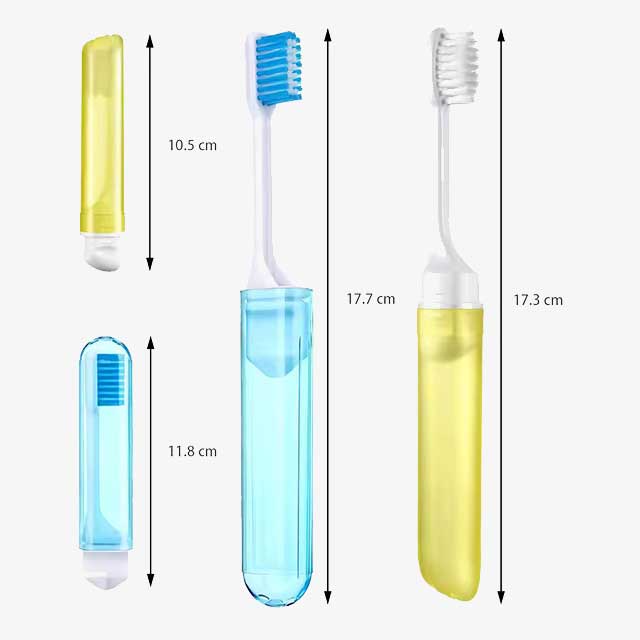 Portable Folding Toothbrush with Super Soft Bristles – Travel-Friendly, Compact for Camping, Hiking, and Outdoor Use