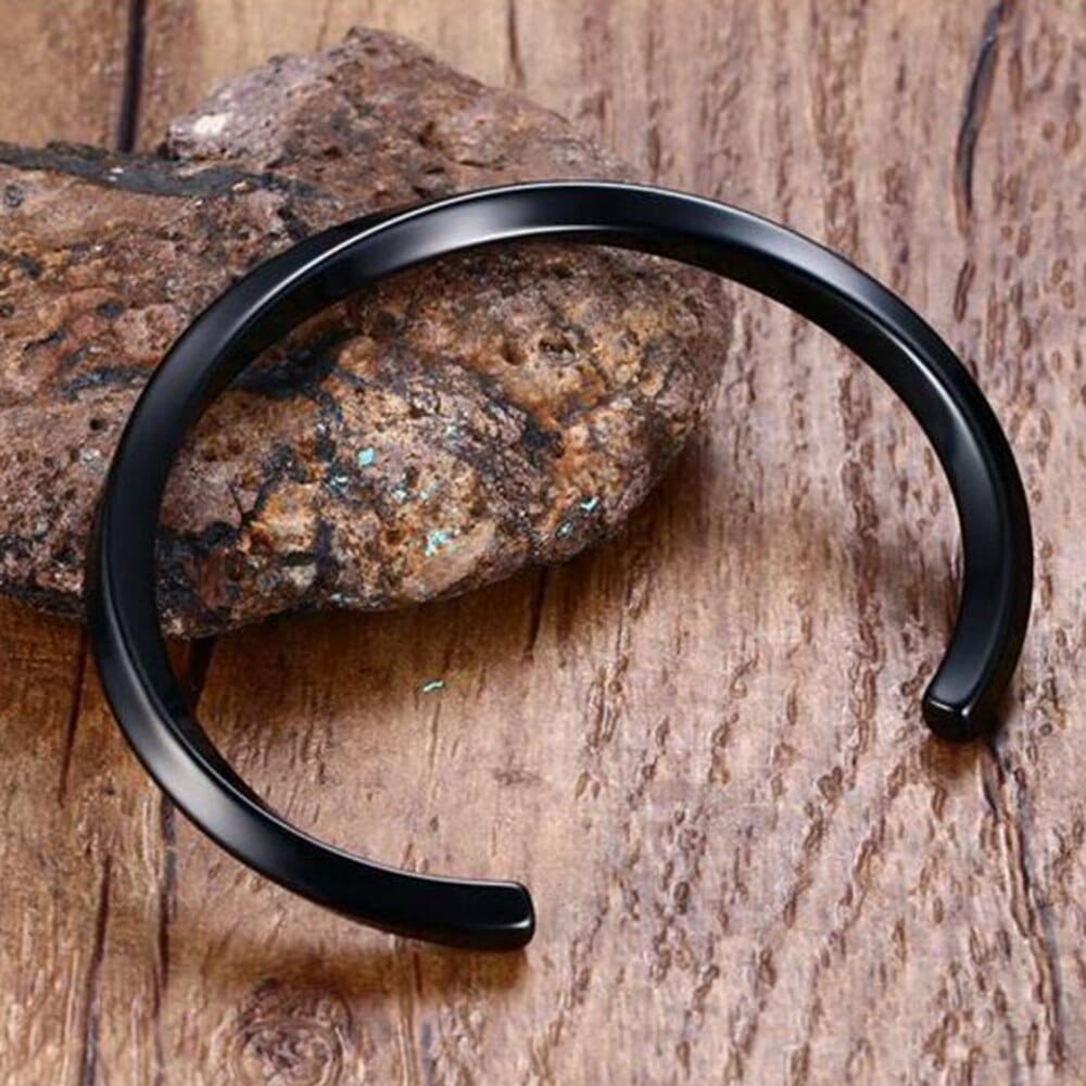 Bracelet jonc unisexe torsadé en acier inoxydable (EGBT336)