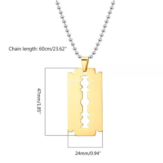 قلادة شفرة الحلاقة للرجال (EGN085)