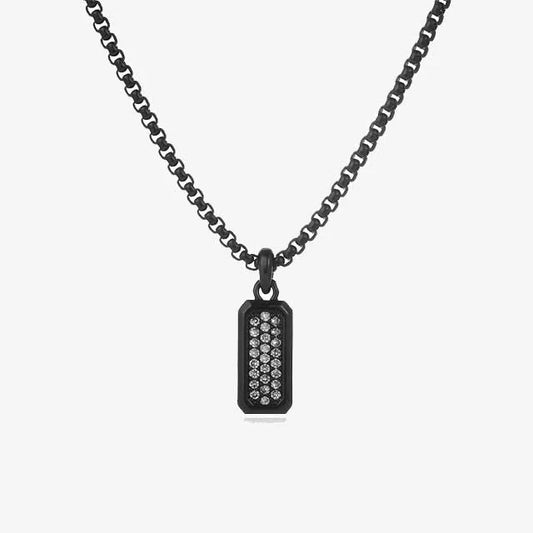 rectangle men pendant necklace with zircon egn117 gallery img 3 jpg