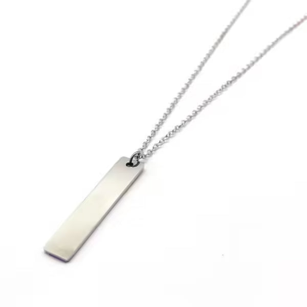 Rectangular shape pendant men necklace (EGN118)