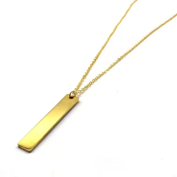 Rectangular shape pendant men necklace (EGN118)