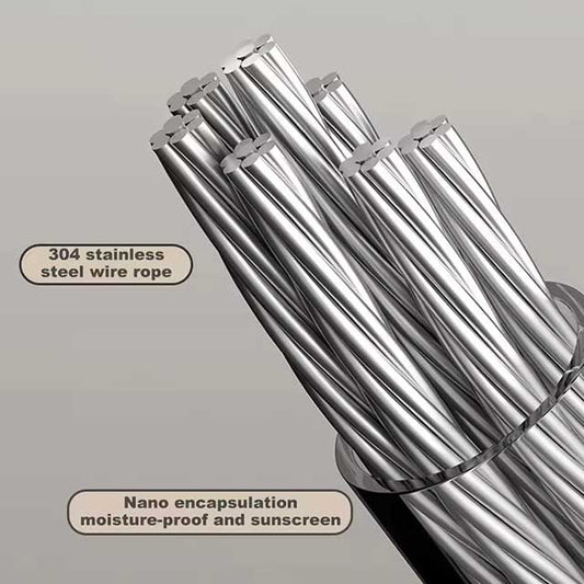 Retractable Stainless Steel Clothesline - Pull-Out Clothes Drying Rack for Space-Saving Household Use