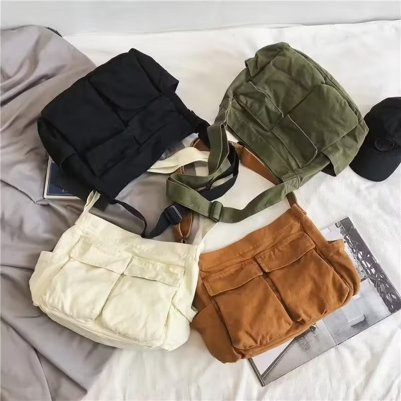 Retro Women's Shoulder Messenger Canvas Bag