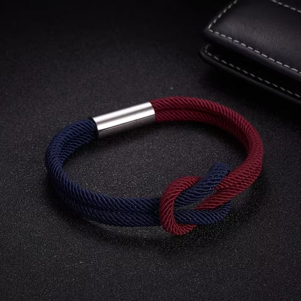 Bracelet unisexe en corde (EGBT363)