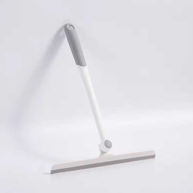 360° Rotatable Shower Squeegee Glass Wiper - Silicone Holder, Bathroom Mirror & Glass Cleaner Scraper