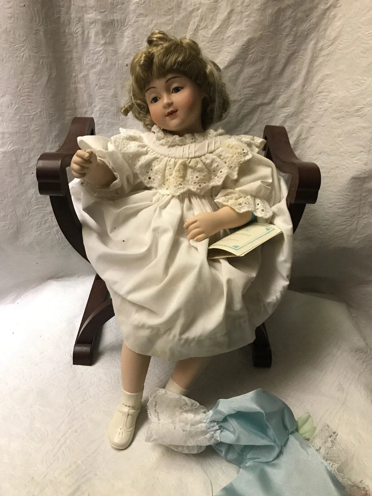 The Hamilton Collection “The Seamstress” Maud Humphrey Bogart Collectible Doll – Vintage Doll with Original Box